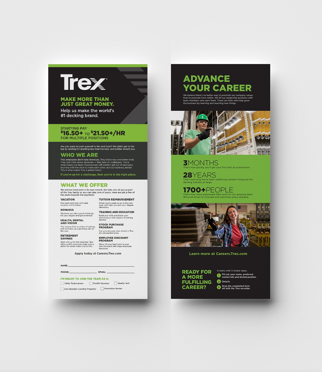 Trex two board brochures