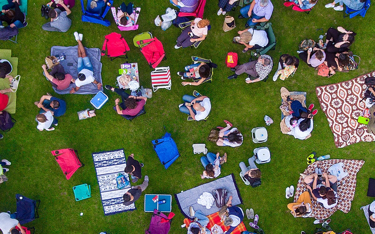 people on grass