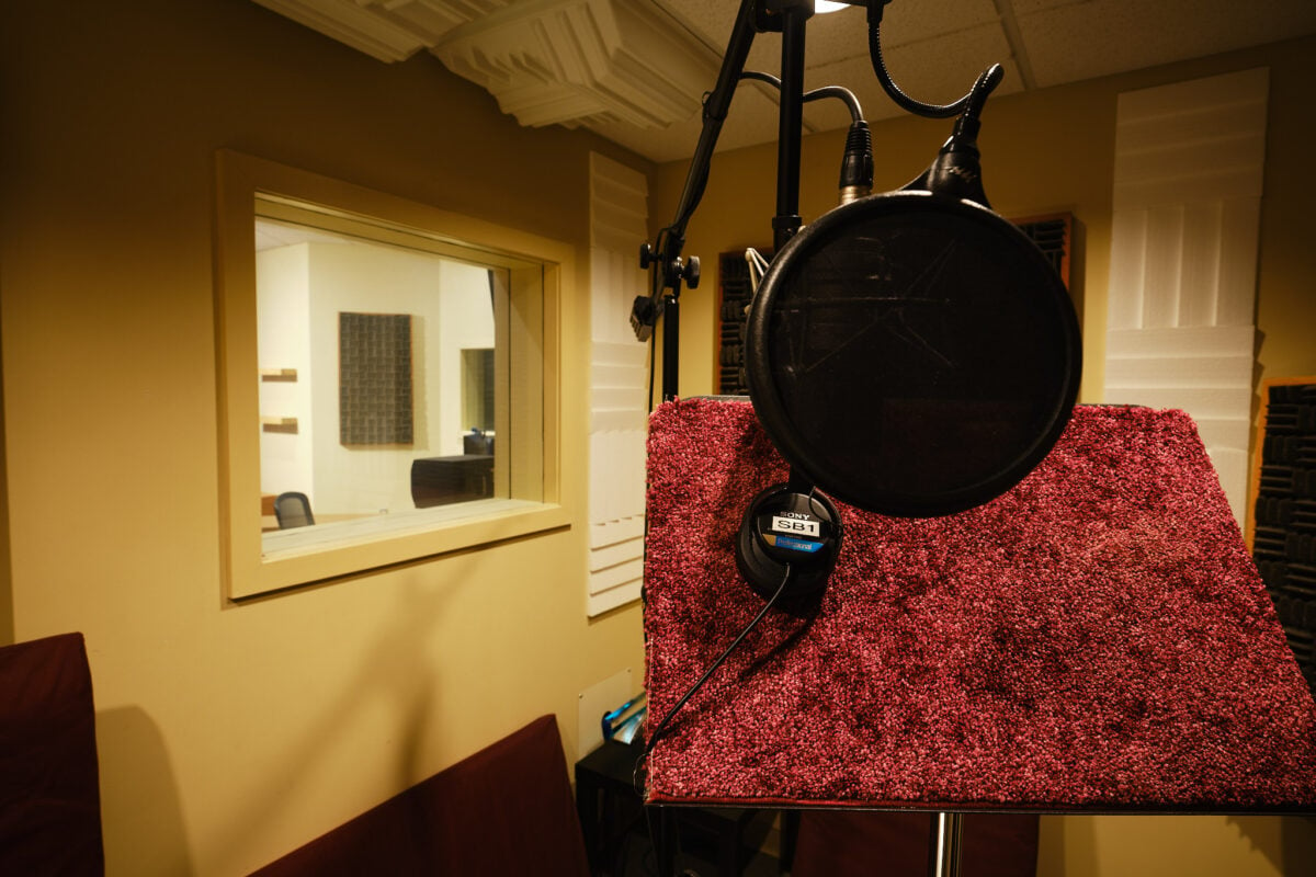 audio recording room