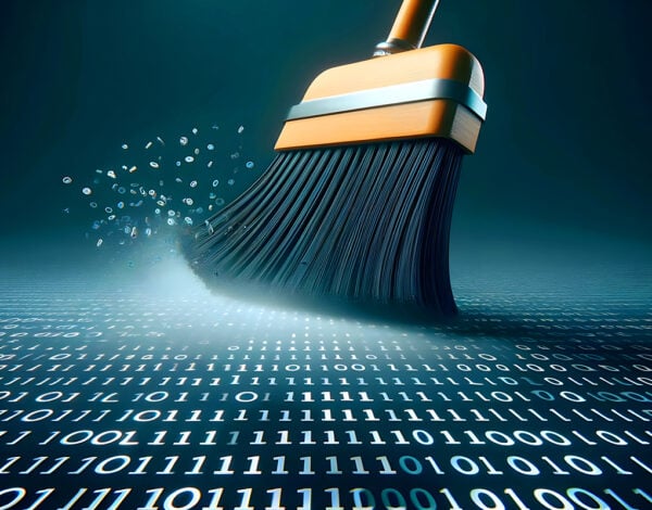 Broom cleaning up data