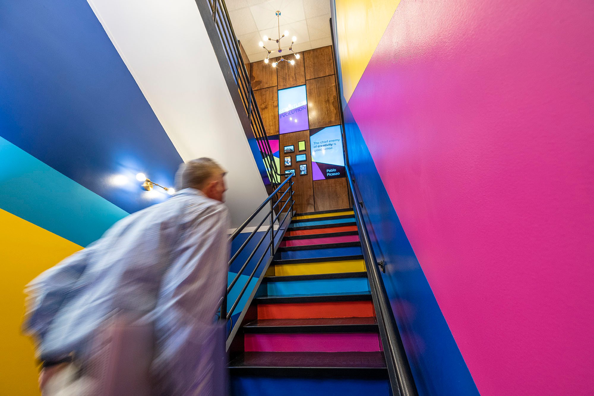 picture of colorful stairs