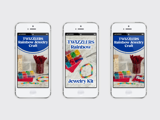 twizzlers jewelry craft on mobile