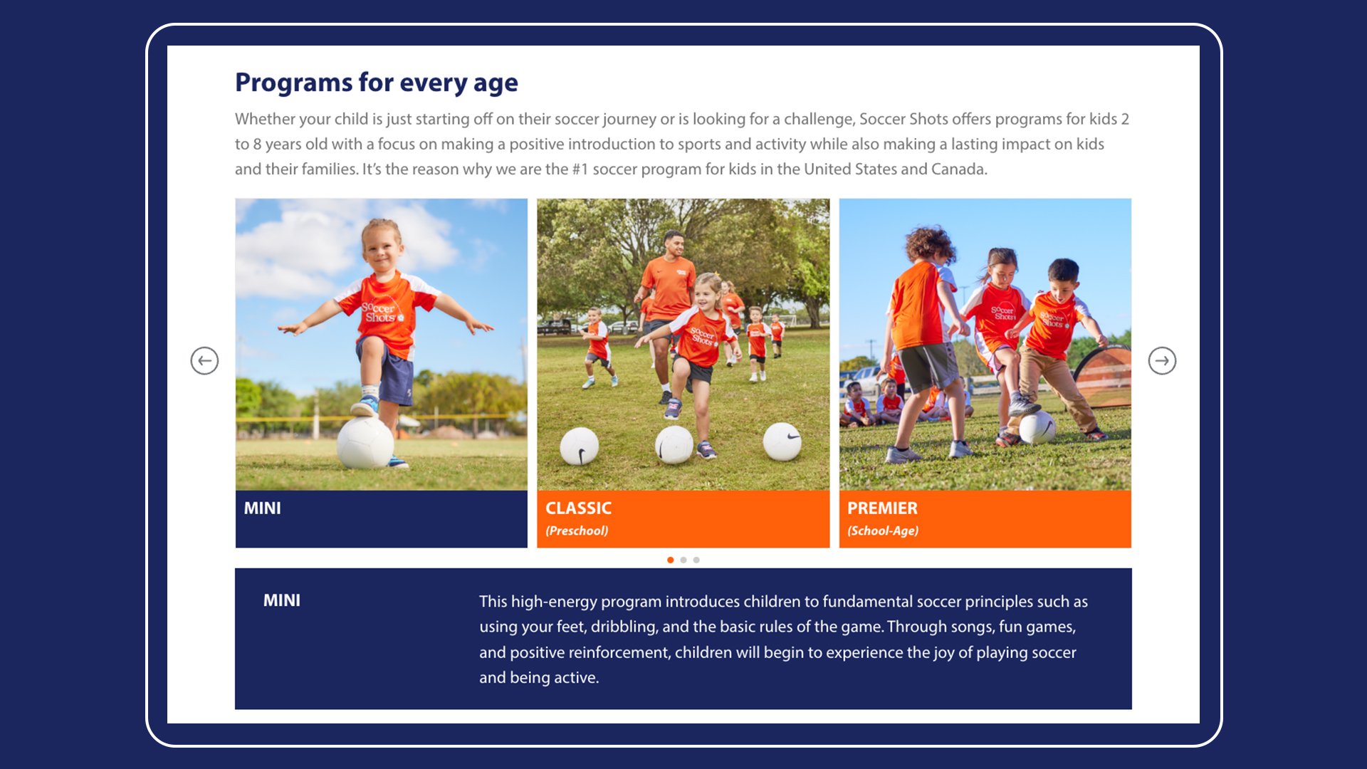 a group of children playing football